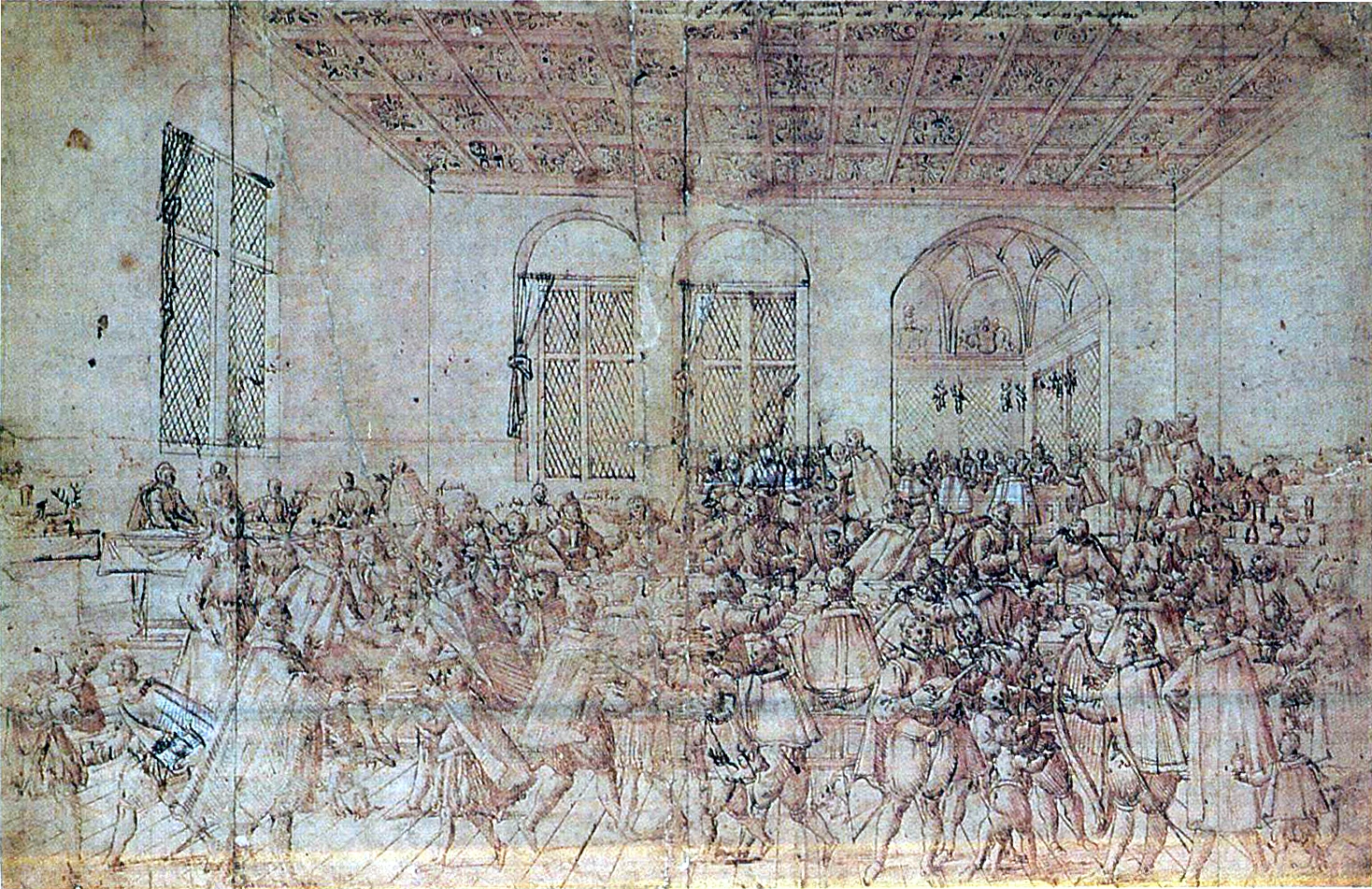 1578-Christoph Friedel - Banchetto di gala al Castello di Stoccarda